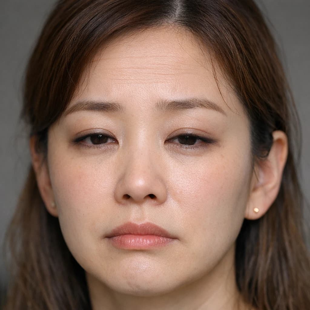 이마 보톡스 후 불편감을 표현한 원문 예시 이미지