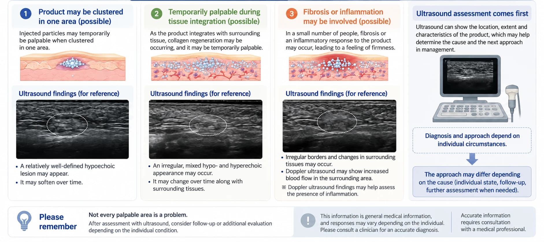 Possible causes of firmness and the role of ultrasound assessment