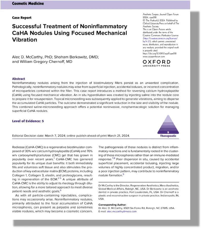 Source paper on CaHA nodules and mechanical vibration