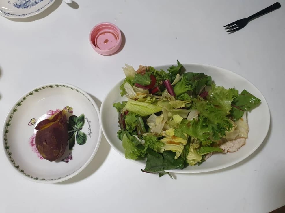 개인 식사 사진