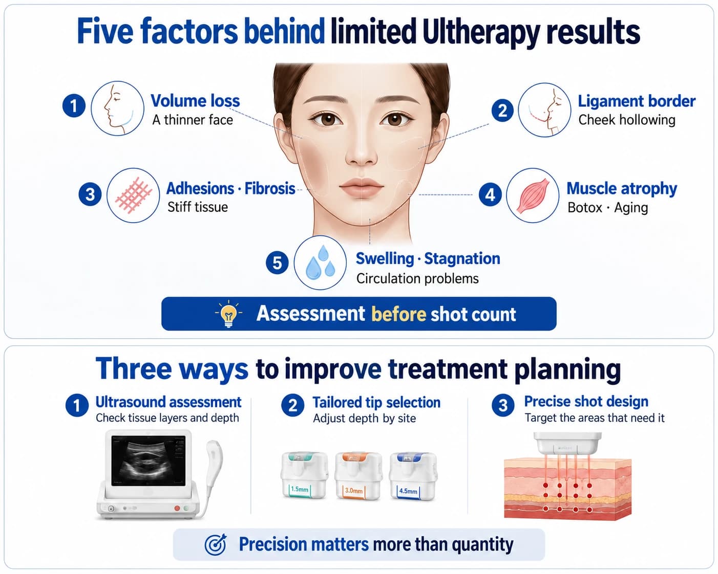 Factors behind limited Ultherapy results and three treatment-planning considerations