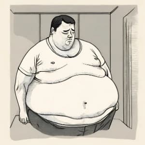 원문의 체중관리 비유 삽화